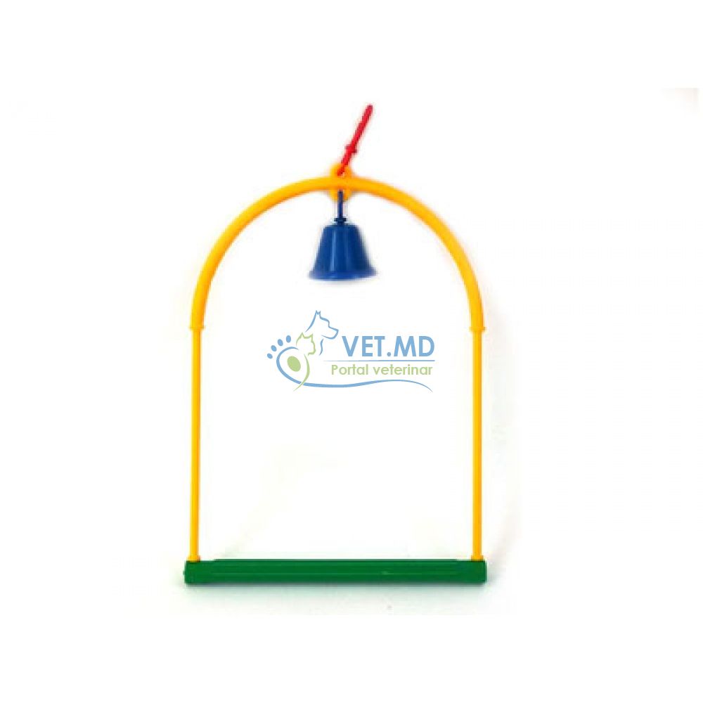 Balansor cu Clopotel Plastic Papagali